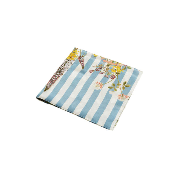 Striped Flower Meadow sidenscarf, Flora Danica Denmark