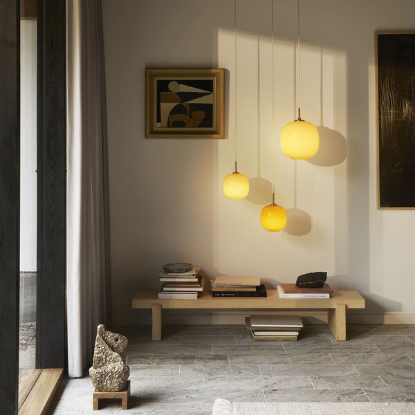 VL45 Radiohuspendel, amber, Louis Poulsen