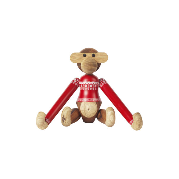 Monkey Christmas Jumper 2024 small teak/limba, Kay Bojesen Denmark