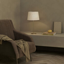 CDC. 1 Lounge Chair, Around Boucl&eacute; 141/antique brass, GUBI