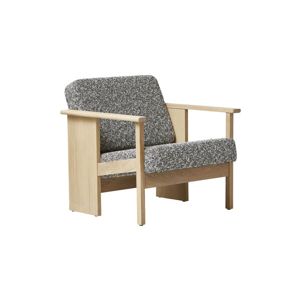 Block Lounge Chair, white oak/zero, Form & Refine