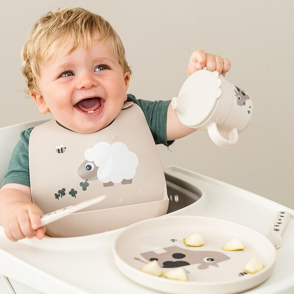 Sheepy silikon haklapp, sand, Done by Deer