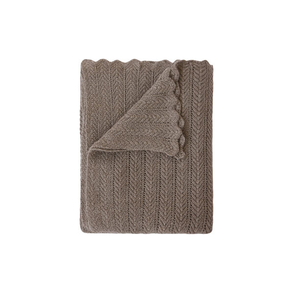 Hollie Classic Throw, nougat melange Hollie Classic Throw, nougat melange, Aiayu