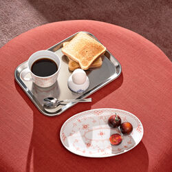 Coral Fluted Half Lace Oval Assiette 23,5 cm Coral Fluted Half Lace Oval Assiette 23,5 cm, Royal Copenhagen