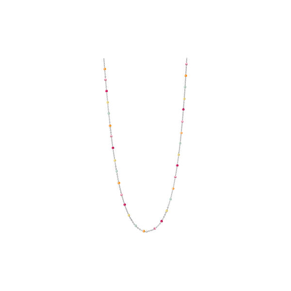 Lola necklace, sølv/rainbow, ENAMEL Copenhagen