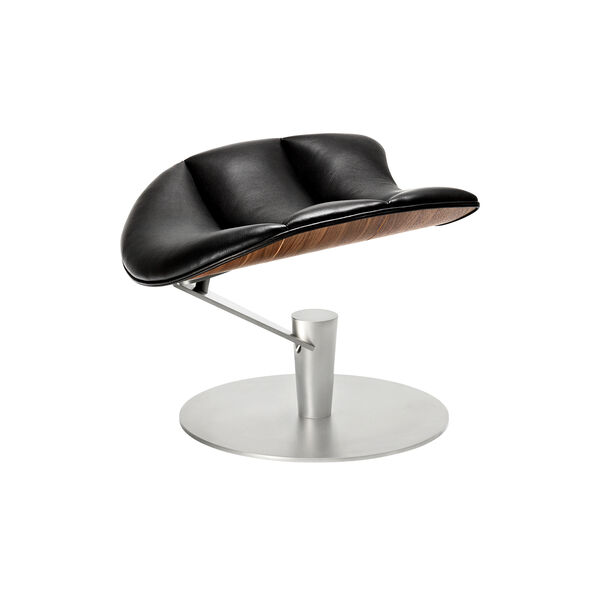 The Lobster Footstool, walnut/chrome The Lobster Footstool, walnut/chrome, Bruunmunch Furniture