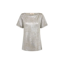 MMNiva O-SS Metallic Tee, silver, MOS MOSH