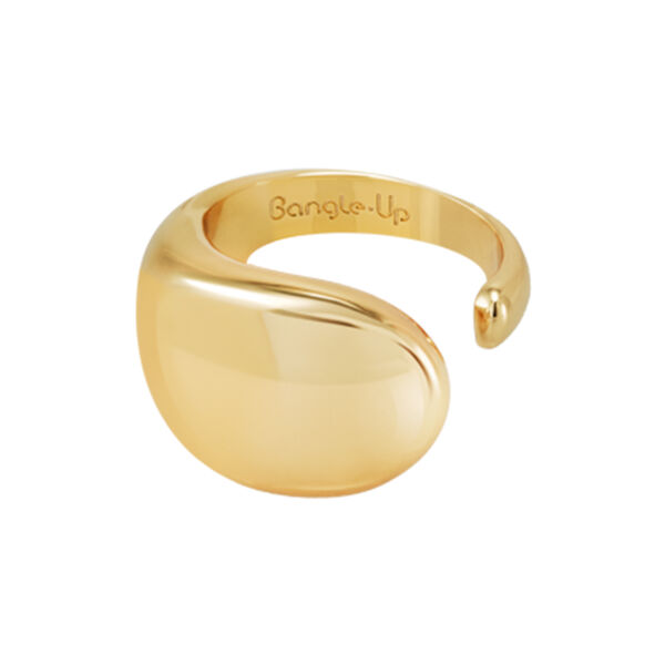 DROP Ring, light gold, bangle up