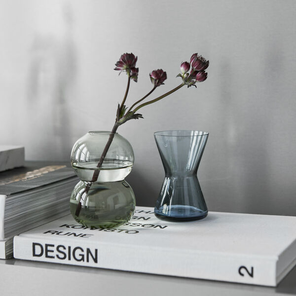 Midsummer Peach-leaved Bellflower Mini vas 8,6 cm, blue, Orrefors