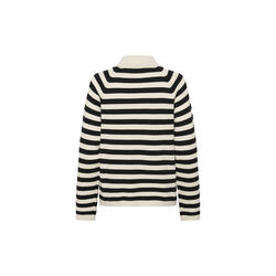 MadieIW Polo, black / whisper white stripe, InWear