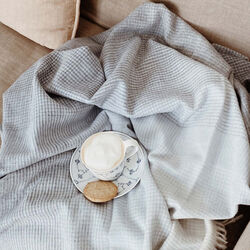 Horizon pläd, midnight blue, ELVANG