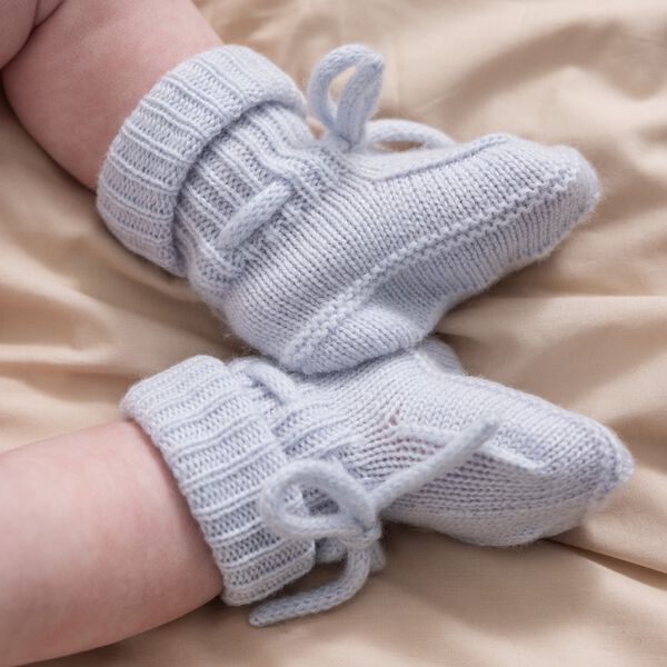 Abootie booties, light blue mel., MarMar Copenhagen