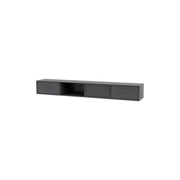 OCTAVE VII TV-b&auml;nk, 36 coal, Montana Furniture