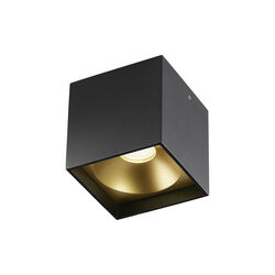 Solo SQUARE taklampa, svart/guld, LIGHT-POINT