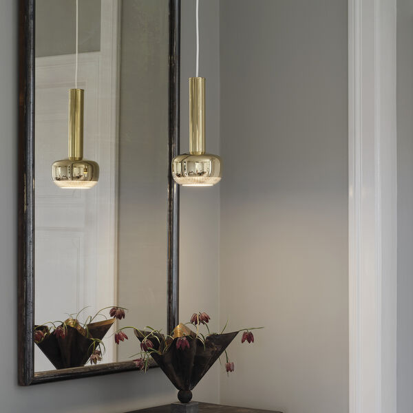 VL 56 Pendant, polished brass, Louis Poulsen