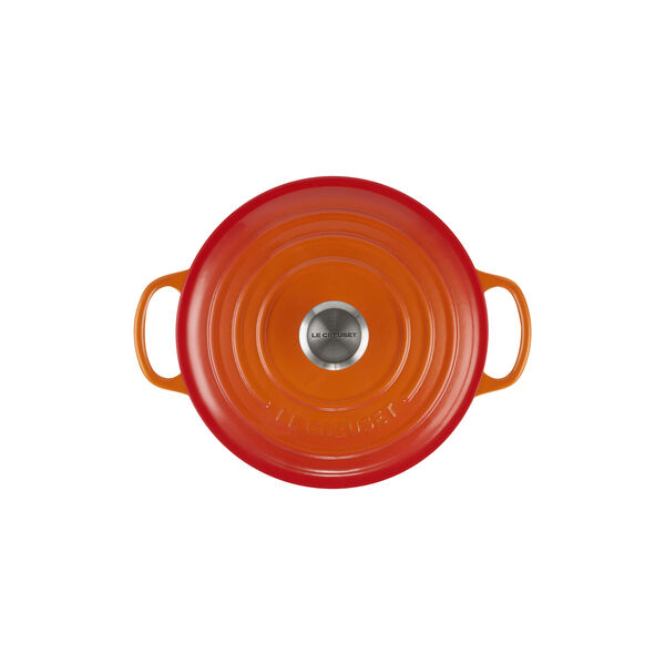 Signature gjutj&auml;rn rund gryta &Oslash; 20 cm, volcanic, Le Creuset