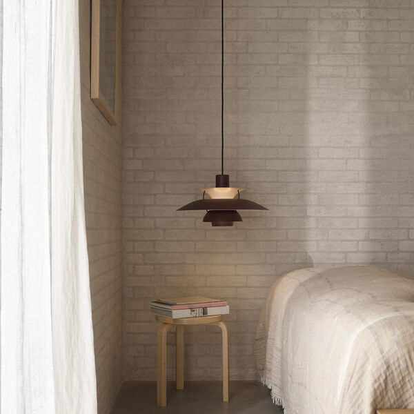 PH 5 Monochrome Pendant, monochrome burgundy, Louis Poulsen