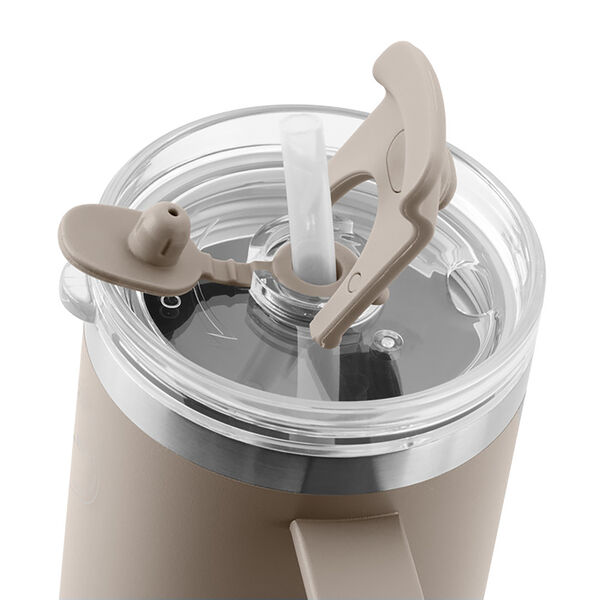 Thermo Cup With Straw, cream beige, AYA&IDA