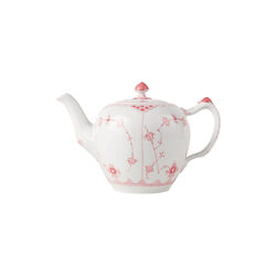 Coral Fluted Half Lace Tea Pot 70 cl, Royal Copenhagen