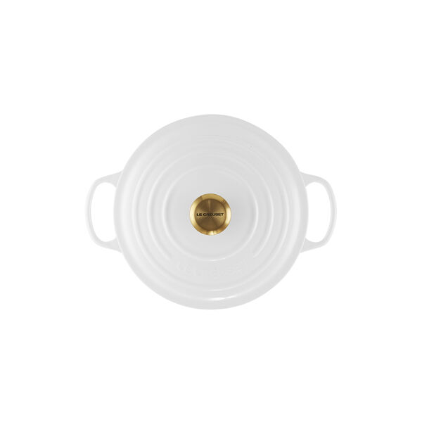 Signature rund gryta &Oslash; 26 cm, white, Le Creuset