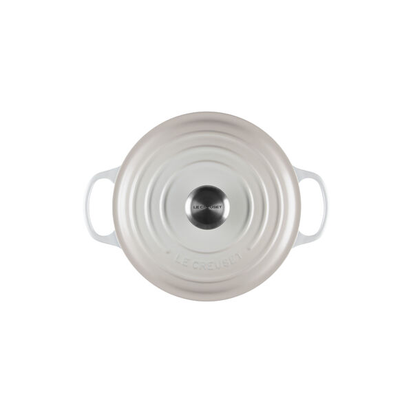 Signature gjutj&auml;rn rund gryta &Oslash; 24 cm, meringue, Le Creuset