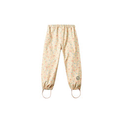 Rainwear Olo Trousers, flowers and seashells, Wheat