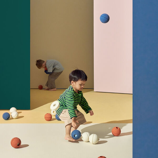 3 x Foam Balls, deep blue/sky blue, MODU