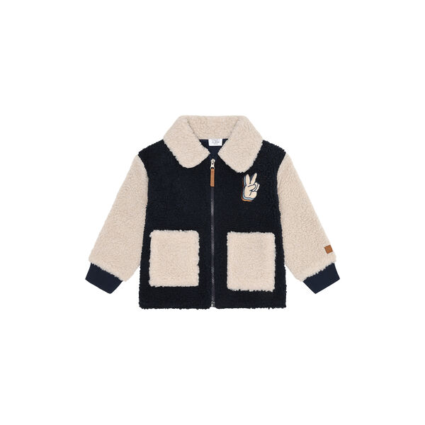 HCErik Teddy Fleece Jacket, more navy, Hust & Claire