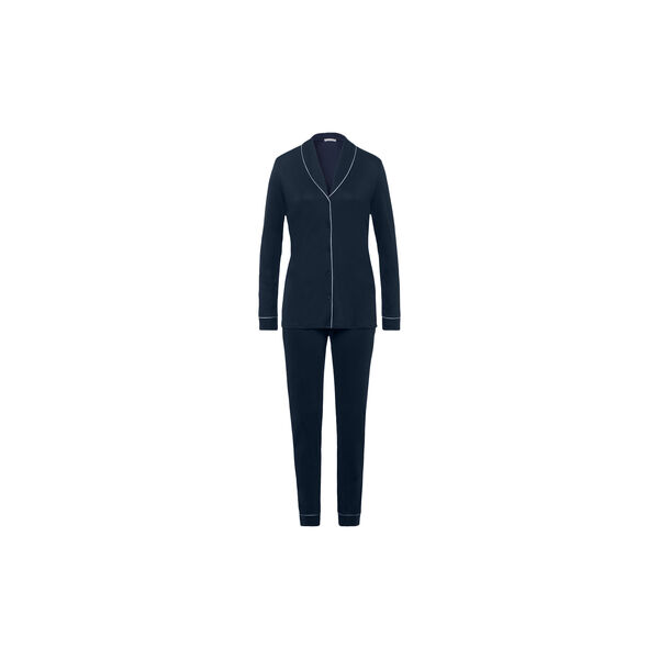 Natural Comfort LS Pajama, deep navy Natural Comfort LS Pajama, deep navy, HANRO