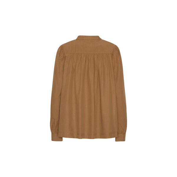 Shirt With Gather, brandy Shirt With Gather, brandy, Ilse Jacobsen Hornbæk