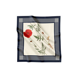 Poppy in White sidenscarf, Flora Danica Denmark