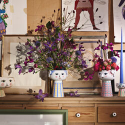 Eva vas 18,5 cm, blå, Bjørn Wiinblad