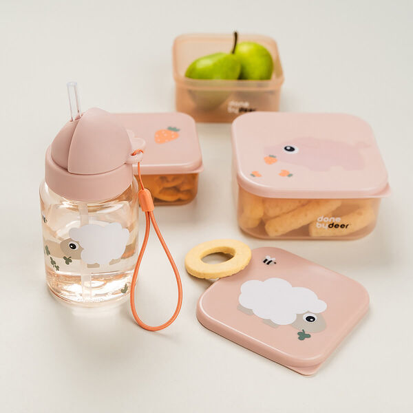 Tiny Farm Nappflaska med sugrör, powder, Done by Deer