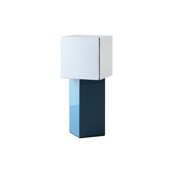 Pivot ATD7 Portable Table Lamp, blue silver Pivot ATD7 Portable Table Lamp, blue silver, &Tradition