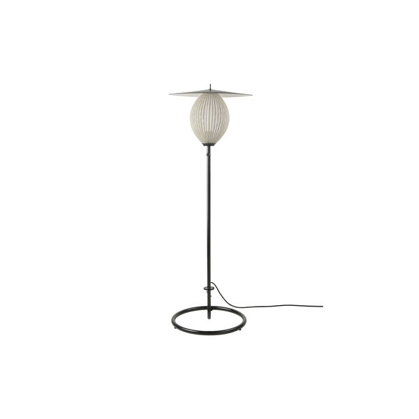 Satellite Outdoor Floor Lamp, cream white semi mat, GUBI