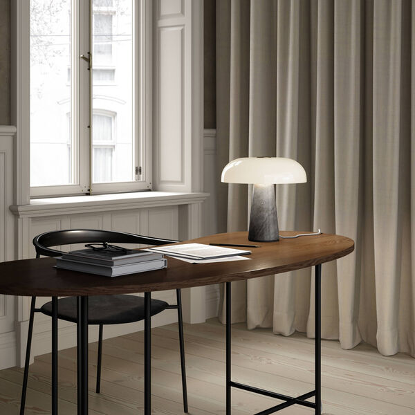 Glossy bordslampa, gr&aring;, Design For The People