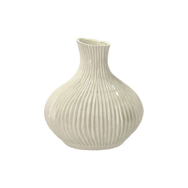Eik vase L, creme, Villa Collection