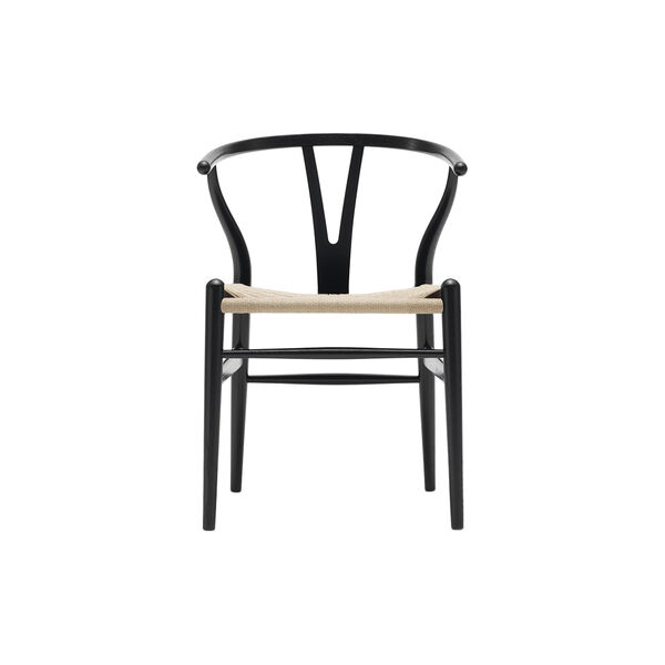 CH24 Y-stolen matbordsstol, svartlackerad ek/natur CH24 Y-stolen matbordsstol, svartlackerad ek/natur, Carl Hansen & Søn