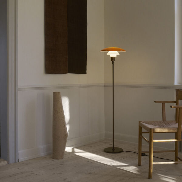 PH 3&frac12;-2&frac12; Golvlampa Centenary Edition, amber/opal white, Louis Poulsen