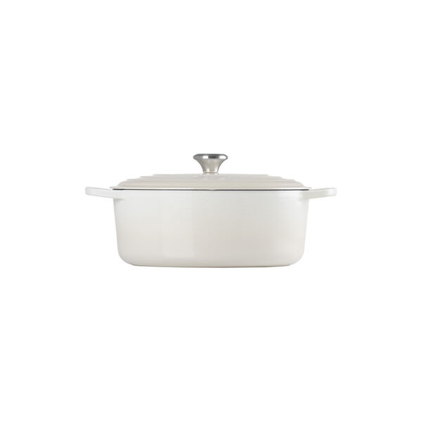 Signature gjutj&auml;rn oval gryta &Oslash; 31 cm, meringue, Le Creuset