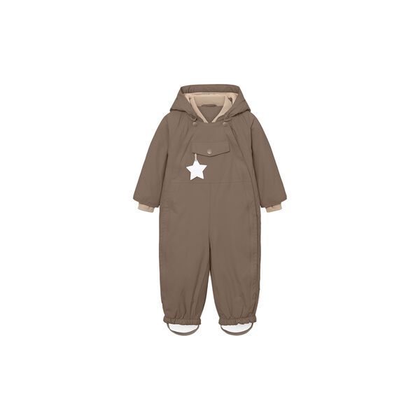 MATWISTI Fleece Lined Snowsuit, morel grey, Mini A Ture