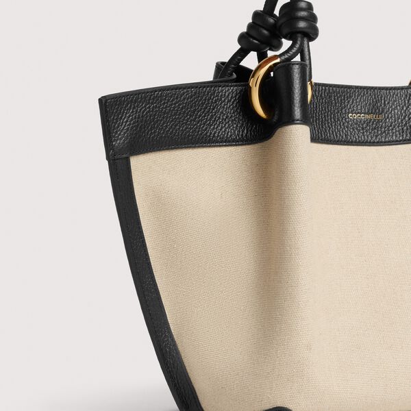 COCCINELLEFINN CANVAS, natural/noir, Coccinelle