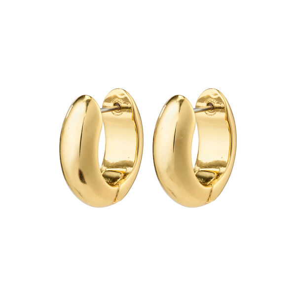 MINE Chunky Huggie Hoops, guldpl&auml;terat, Pilgrim