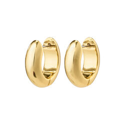 MINE Chunky Huggie Hoops, guldpläterat MINE Chunky Huggie Hoops, guldpläterat, Pilgrim