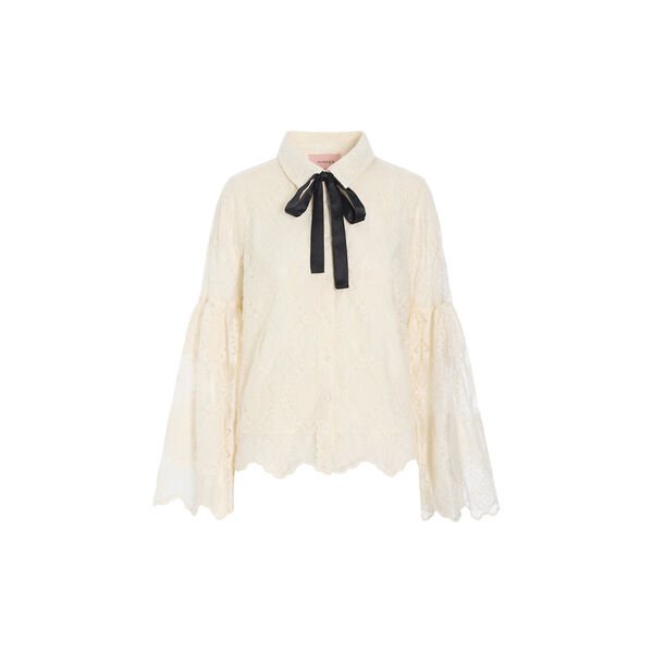 Lulu Lace Shirt, cream lace, HUNK&Oslash;N