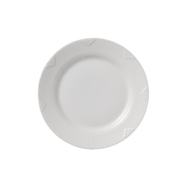 White Elements tallrik, 19 cm, Royal Copenhagen