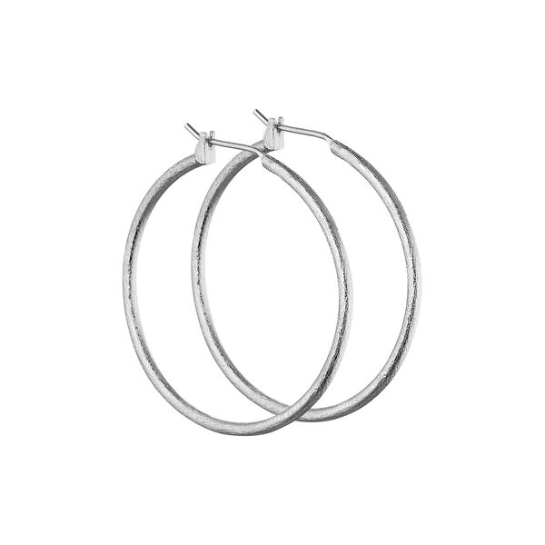 Hoops, silver plated, Pure by Nat