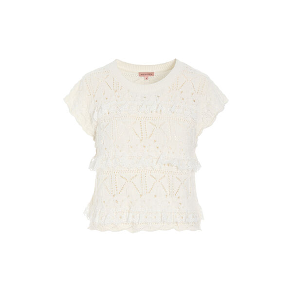 Sienna Knit Top, vanilla, HUNK&Oslash;N