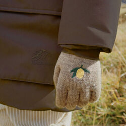 2 Pack Filla Gloves, lemon/stripe, Konges Sl&oslash;jd