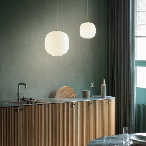 VL45 Radiohuspendel, opal white, Louis Poulsen